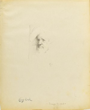 Eugeniusz ZAK (1887-1926), Głowa starego meżczyzny - według obrazu starego mistrza, 8 I 1903