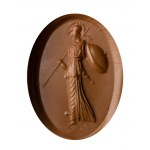 A Roman carnelian intaglio. Athena.