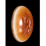 A Roman two-layered agate intaglio. Harpocrates.