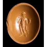 A Roman two-layered agate intaglio. Harpocrates.