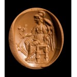 A Roman carnelian intaglio. Pantheistic goddess.