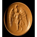 A Roman carnelian intaglio. Ganymede with the eagle.