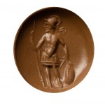 A Roman carnelian intaglio. Mars.