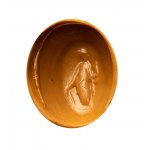A small Roman agate intaglio set in a later gold ring. Fortuna-Tyche.