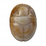 A postclassical Near Eastern agate engraved scarab. Victory on a biga.