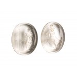 A lot of 2 Grand Tour glass cast impressions. Various Subjects.