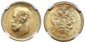 Rusko, 5 rublů, 1902 АР, Petrohrad
