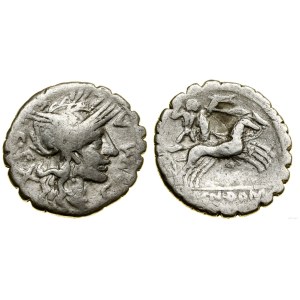 Roman Republic, denarius serratus, 118 BC, Narbo