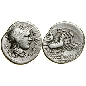 Roman Republic, denarius, (116-115 B.C.), Rome