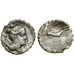 Roman Republic, denarius serratus, 79 BC, Rome