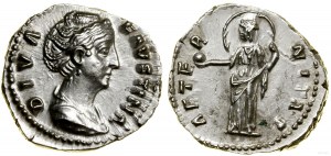 Roman Empire, posthumous denarius, after 141, Rome