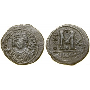 Bizancjum, follis, 591-592 (10 rok panowania), Antiochia (Theoupolis)