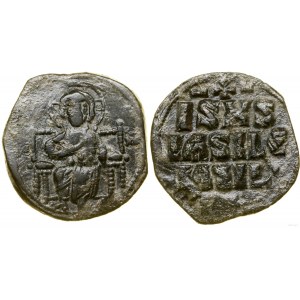 Bizancjum, anonimowy follis (przypisywany Konstantynowi IX Monomachusowi), (ok. 1042-1055), Konstantynopol