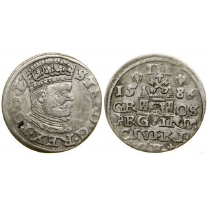 Poland, trojak, 1586, Riga