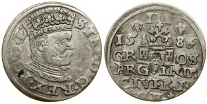 Poland, trojak, 1586, Riga