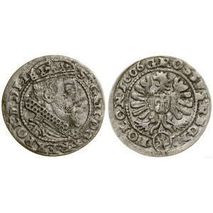Polsko, groš, 1606, Krakov (s puncem Pilawa)