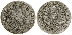 Polsko, groš, 1606, Krakov (s puncem Pilawa)