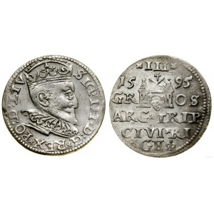 Poľsko, trojak, 1595, Riga