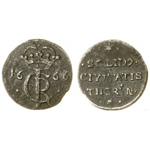 Polska, szeląg, 1666, Toruń