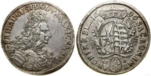 Poland, 2/3 thaler (guilder), 1696, Leipzig