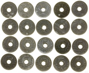 Poland, set of 10 x 5 pennies, 1939, Warsaw