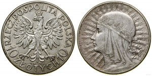 Polsko, 10 zlotých, 1932, Anglie