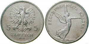 Poland, 5 zloty, 1930, Warsaw