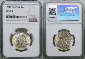 Poland, 5 zloty, 1933, Warsaw