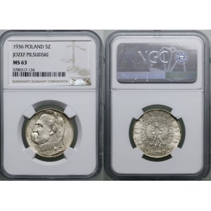 Polska, 5 złotych, 1936, Warszawa