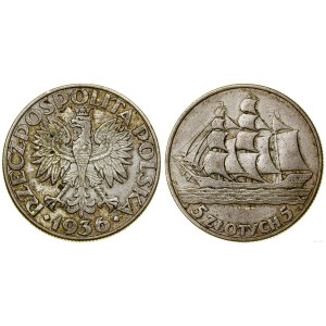 Polen, 5 Zloty, 1936, Warschau