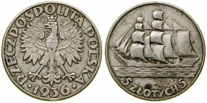 Poland, 5 zloty, 1936, Warsaw