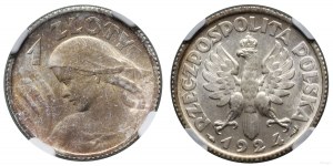 Poland, 1 zloty, 1924, Paris