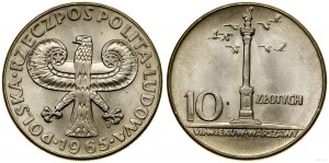 Polsko, 10 zlotých, 1965, Varšava