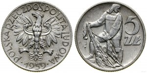 Poland, 5 zloty, 1959, Warsaw