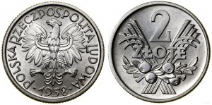 Poland, 2 zloty, 1958, Warsaw