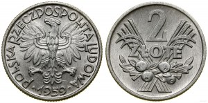 Poland, 2 zloty, 1959, Warsaw
