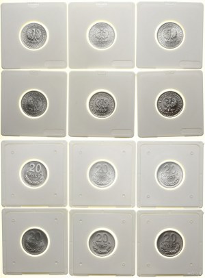 Polsko, sada 11 mincí, 1961-1985, Varšava