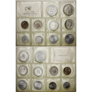 Poland, collector's set of Polish circulation coins, 1975-1976, Warsaw