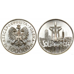 Polska, 100.000 złotych, 1990, USA, typ A