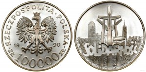 Poland, 100,000 zloty, 1990, USA