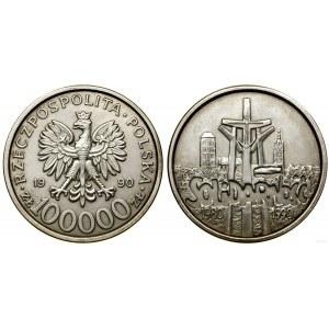 Polska, 100.000 złotych, 1990, USA, typ B