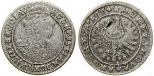 Slezsko, 15 krajcarů, 1664, Brzeg