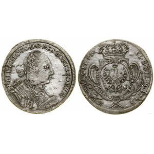 Silesia, 6 krajcars, 1745, Wrocław
