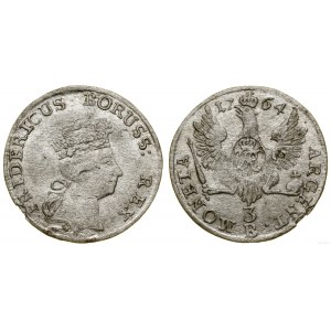 Silesia, 3 krajcars, 1764 B, Wrocław