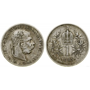 Rakúsko, 1 koruna, 1905, Viedeň