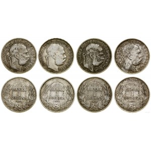 Maďarsko, sada 4 x 1 koruna, Kremnica