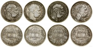 Maďarsko, sada 4 x 1 koruna, Kremnica