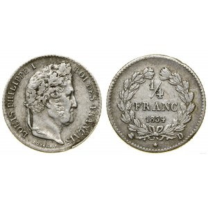 France, 1/4 franc, 1834 D, Lyon