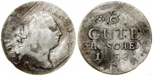 Germany, 8 good pennies (8 gute groschen), 1758 B, Bernburg