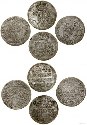 Germany, set of 4 coins, 1679-1753